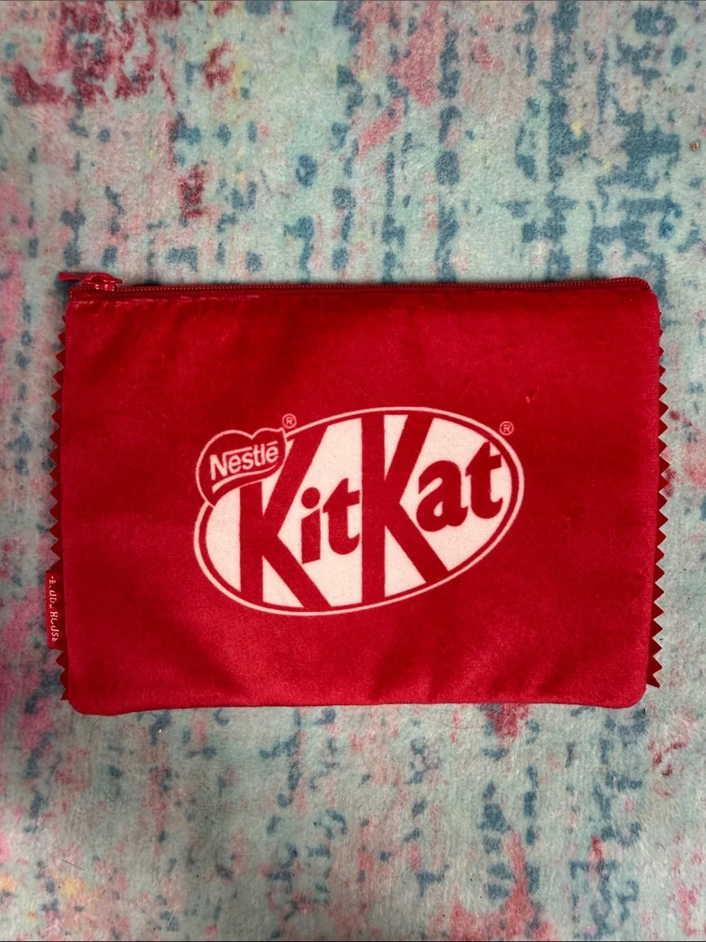 Red Logo Zip Pouch